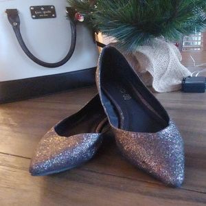 ALDO Waelle Glitter Ballerina Flats Shoes 8.5